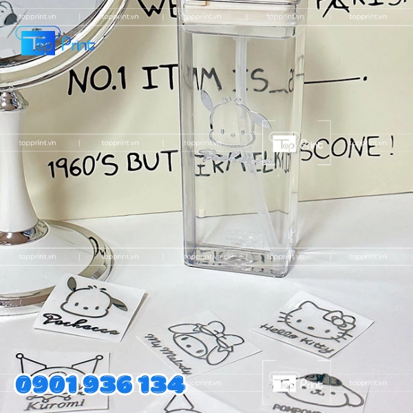 Bộ Sticker Trong Suốt Dán Sổ Tay