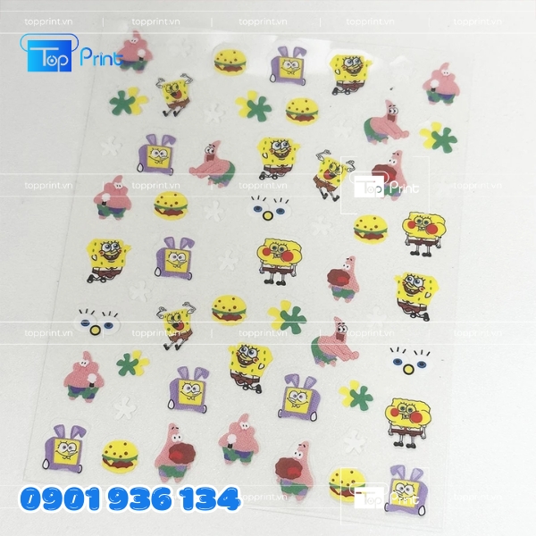 Sticker Trong Suốt Phong Cách Tối Giản