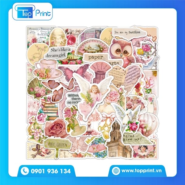Vintage Stickers in tại Topprint – Chất lượng chuẩn từng chi tiết