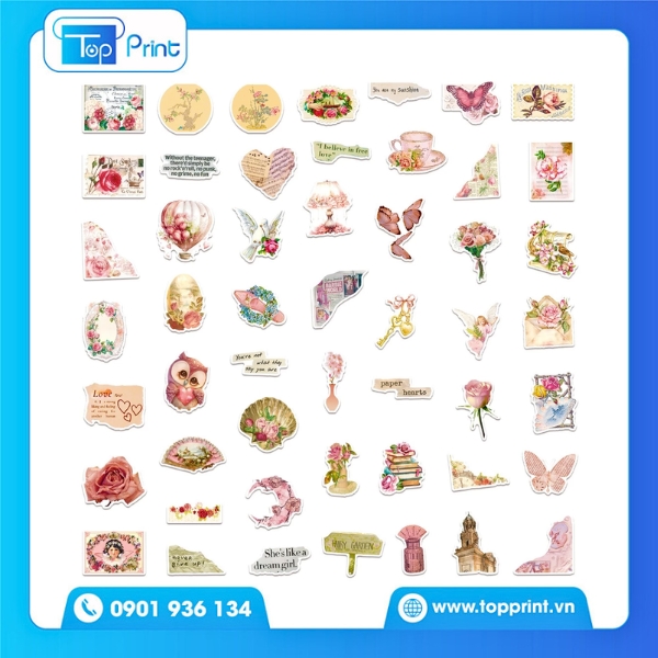 Tem Dán Vintage Được In UV – Chống Thấm & Bền Màu