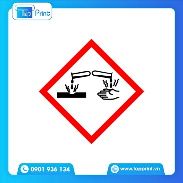 Thiết Kế Tem Cảnh Báo Nguy Hiểm Màu Sắc Nổi Bật 