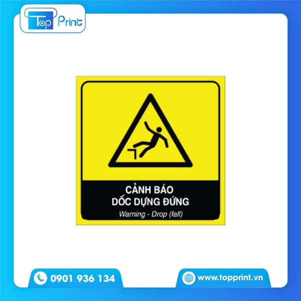 In Tem Cảnh Báo Nguy Hiểm Từ Vật Liệu Chống Nước