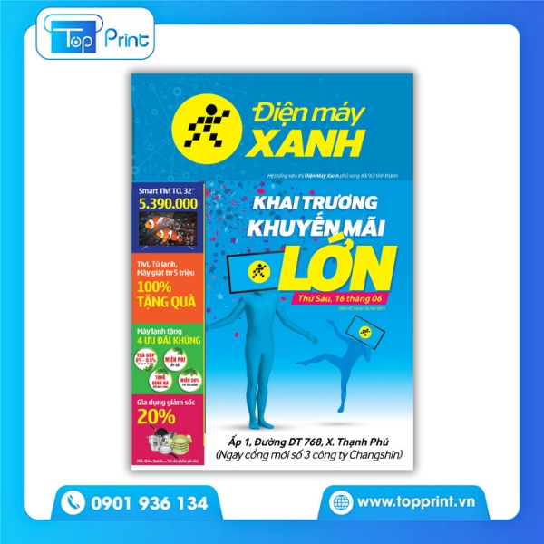 In tờ rơi điện máy chất lượng cao tại TP.HCM