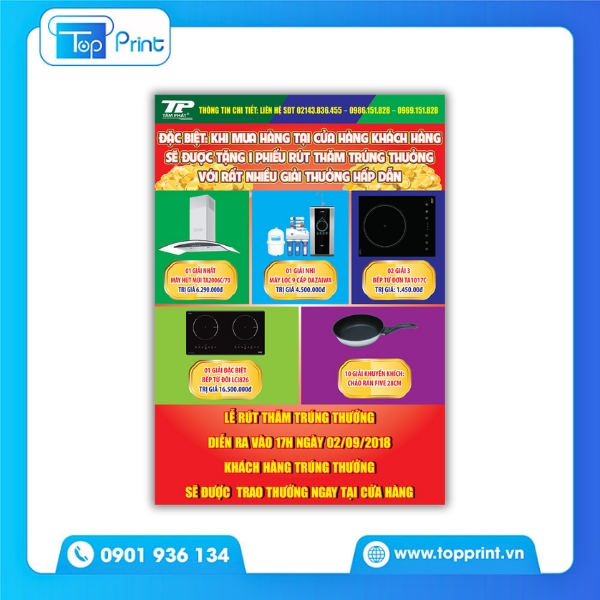 Tờ rơi điện máy cho chương trình khuyến mãi