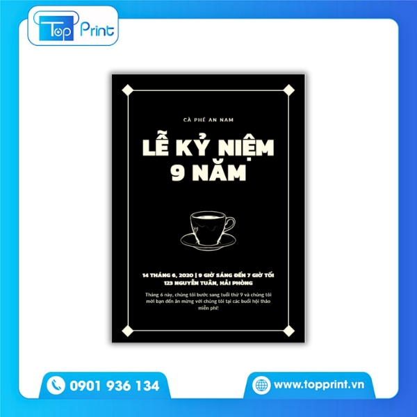 Dịch Vụ In Tờ Rơi Quảng Cáo Đen Trắng Topprint
