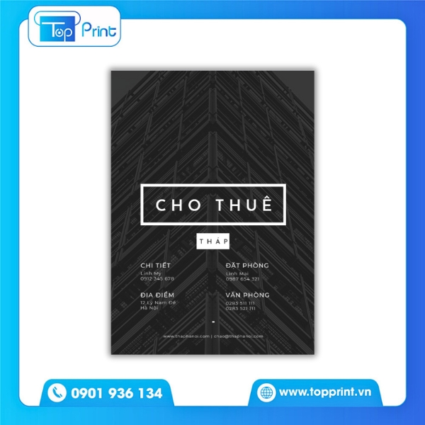 In Tờ Rơi Trắng Đen Theo Yêu Cầu