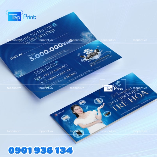 Thiết kế voucher spa đẹp – Mẫu in chuyên nghiệp