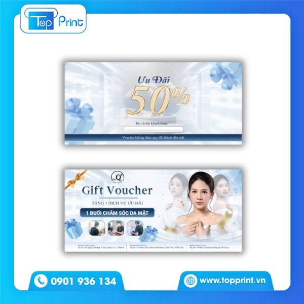 Voucher spa khuyến mãi theo mùa – Thiết kế linh hoạt