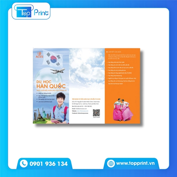 Ấn phẩm du học được in tại xưởng in Topprint