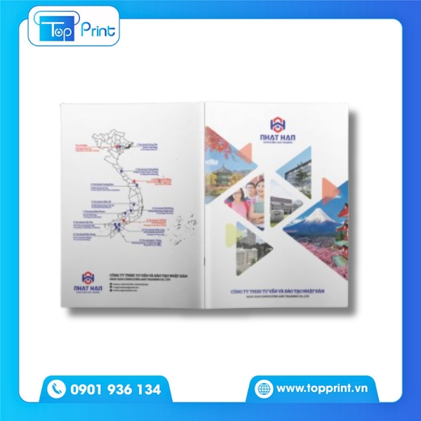 In brochure du học chất lượng cao tại Topprint