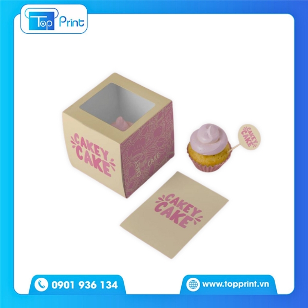 Hộp giấy đựng b&aacute;nh kem in ấn cao cấp tại Topprint