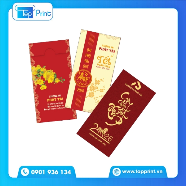 In bao lì xì vector hiện đại, sáng tạo