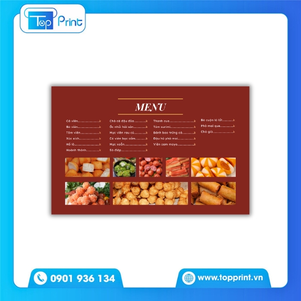 In Menu Quán Vỉa Hè – Cá Viên Chiên Nổi Bật Từng Góc Nhìn