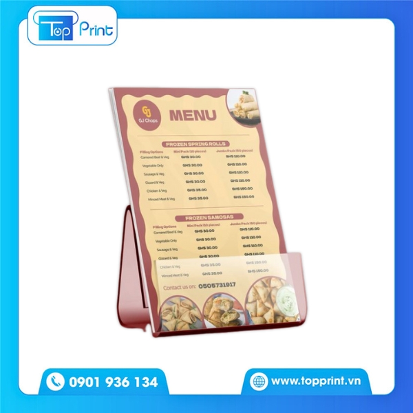 Mẫu Menu Đứng