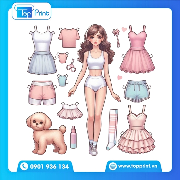 Sticker B&uacute;p B&ecirc; Lột D&aacute;n Dễ Thương Cho B&eacute; G&aacute;i