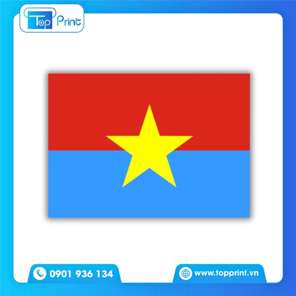 Xưởng in sticker cờ Việt Nam tại Topprint