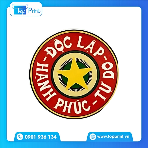 Dịch vụ in sticker cờ Việt Nam gi&aacute; rẻ