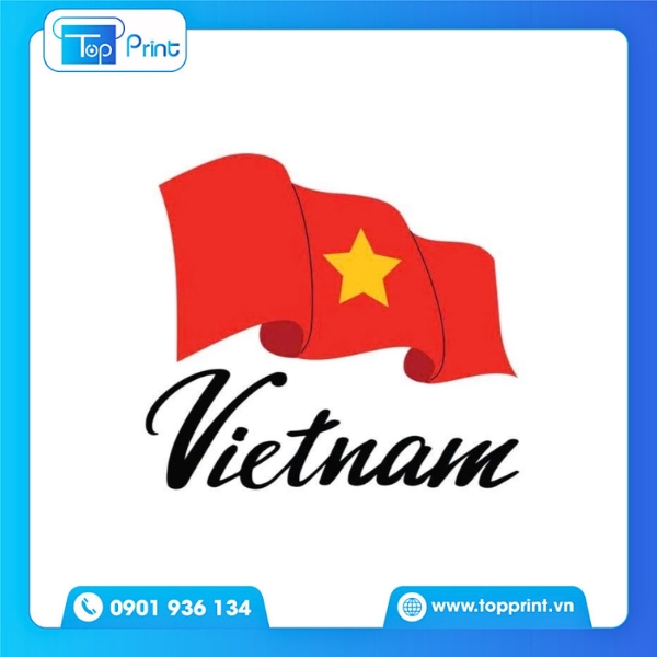 Xưởng in sticker cờ Việt Nam chuy&ecirc;n nghiệp