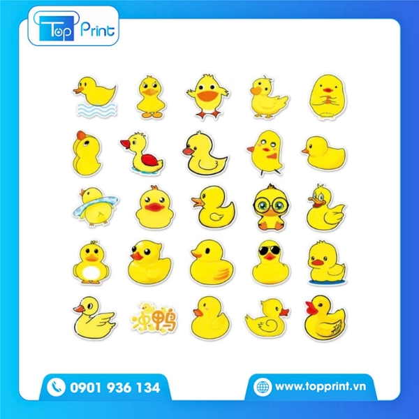 In sticker con vịt team bạn th&acirc;n
