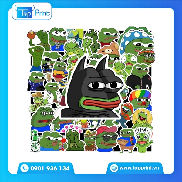 Sticker Ếch Xanh