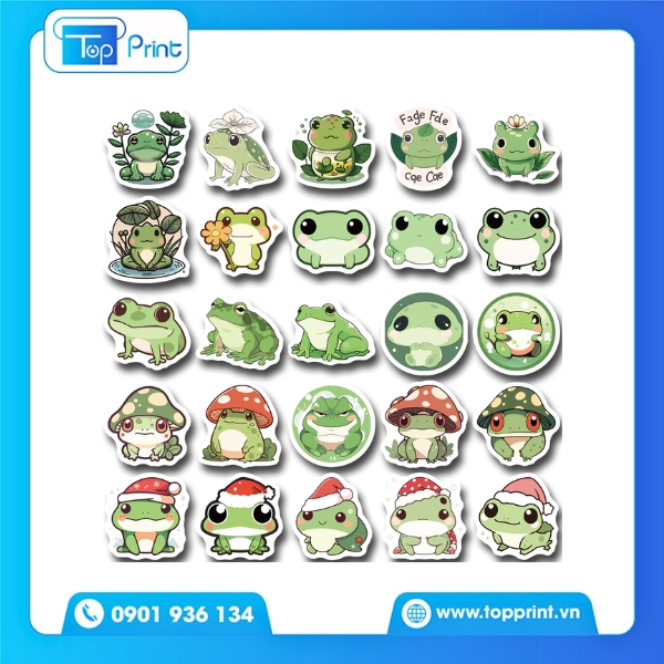 Sticker Ếch Xanh Cho Gen Z Yêu Đời