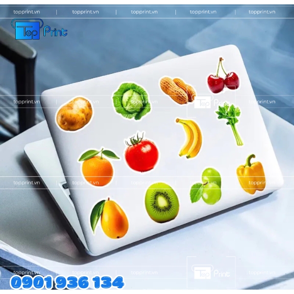 Sticker hoa quả theo chủ đề m&ugrave;a h&egrave; &ndash; Topprint