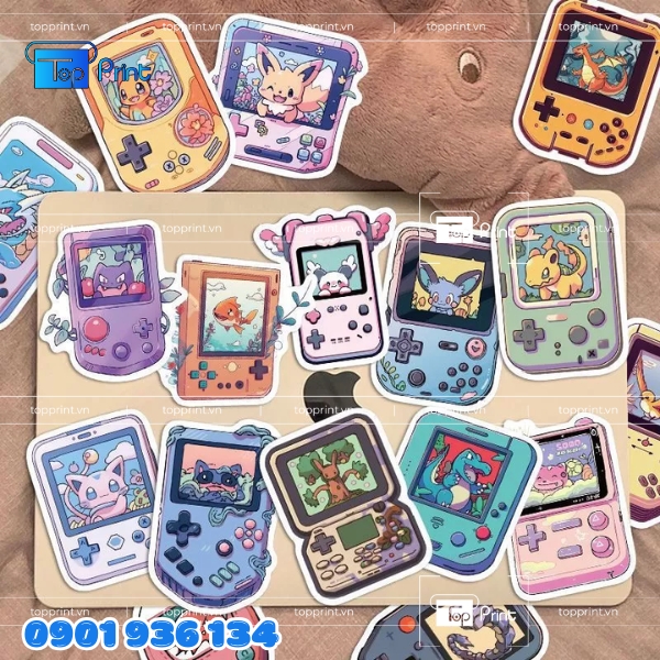 Sticker Pokemon in nổi 3D bằng c&ocirc;ng nghệ UV