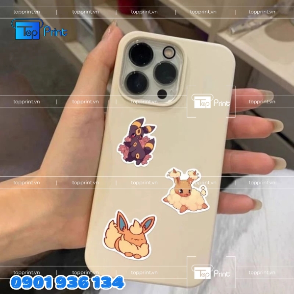 In sticker Pokemon theo bộ sưu tập nh&acirc;n vật