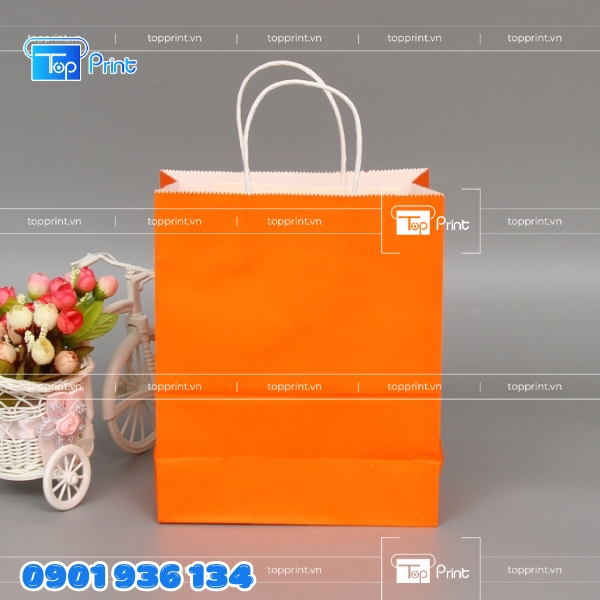 Túi Giấy Cam Cán Mờ – In Ấn Sắc Nét, Chuyên Nghiệp