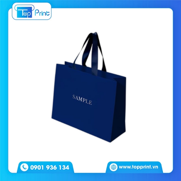 Túi giấy xanh in sự kiện – nổi bật hình ảnh doanh nghiệp