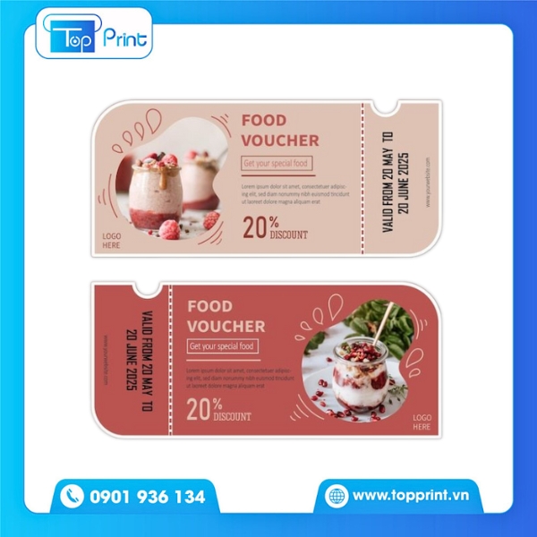 Mẫu Voucher Ăn Uống