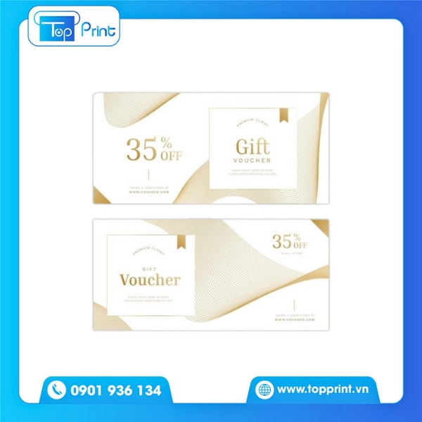 Voucher Mỹ Phẩm Phong Cách Hàn Quốc In CMYK