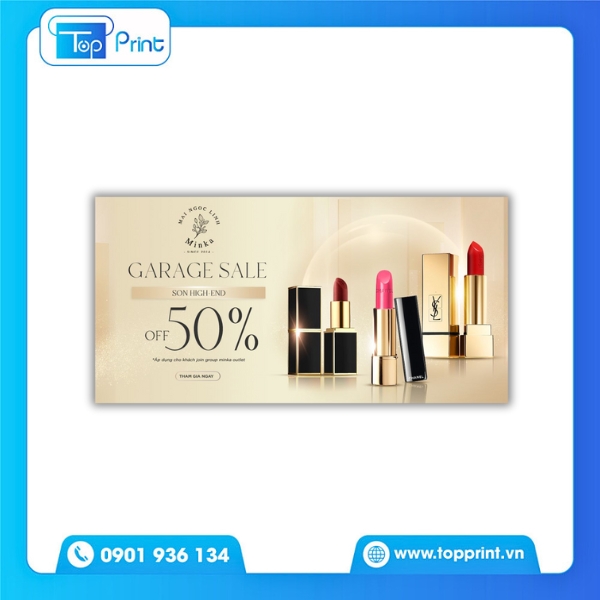 Thiết Kế Voucher Mỹ Phẩm Nền Màu Nhẹ In Chuyên Nghiệp