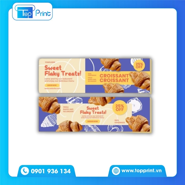 In Ấn Voucher Giảm Giá Tiệm Bánh Theo Yêu Cầu