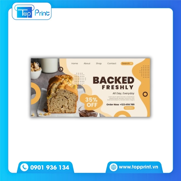 Voucher Tiệm Bánh Màu Pastel Cực Dễ Thương