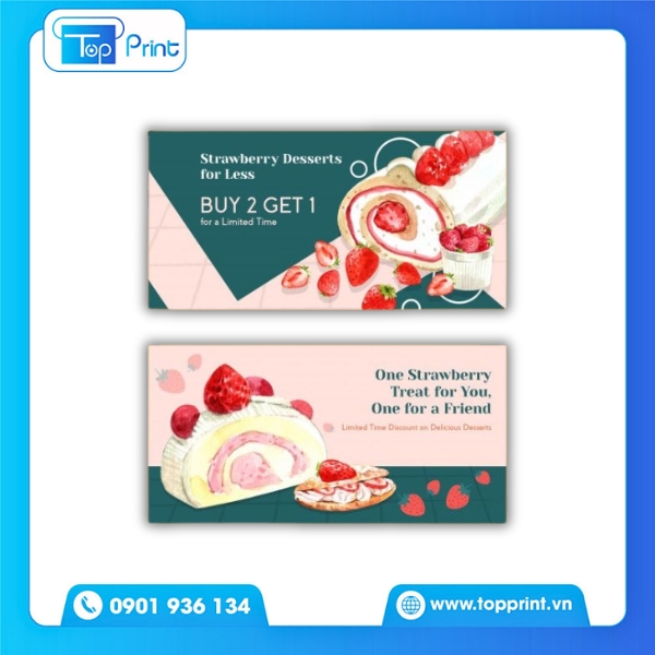 Thiết Kế Voucher Tiệm Bánh Dành Cho Ngày Lễ