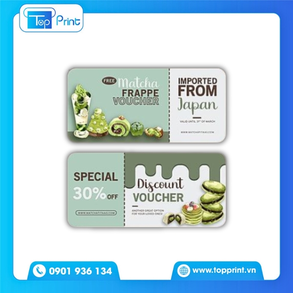 In Nhanh Voucher Khai Trương Tiệm Bánh
