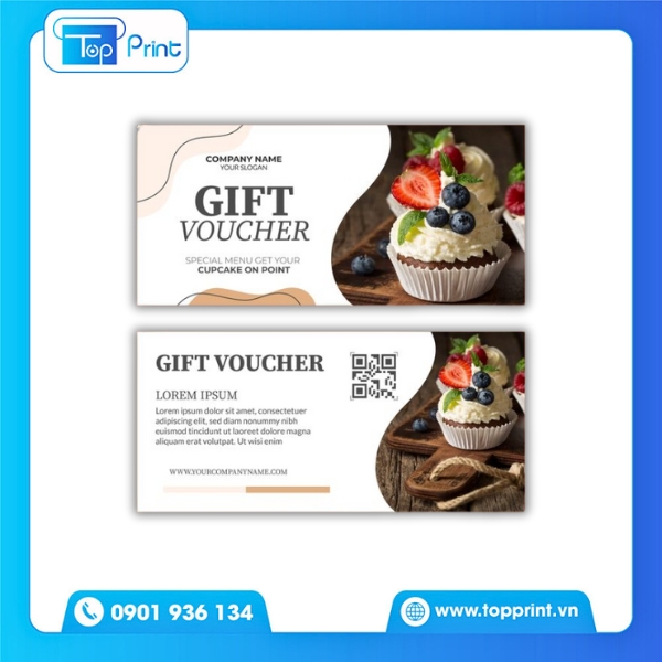In Voucher Cho Chương Trình Ưu Đãi Tiệm Bánh