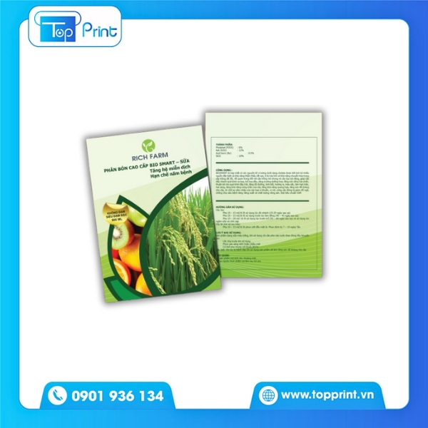 Brochure phân bón mẫu demo Topprint