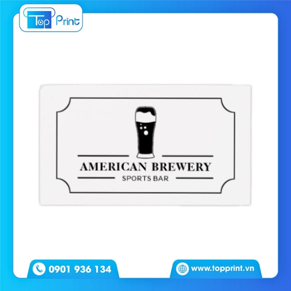 Mẫu card visit quán nhậu BBQ phong cách hiện đại