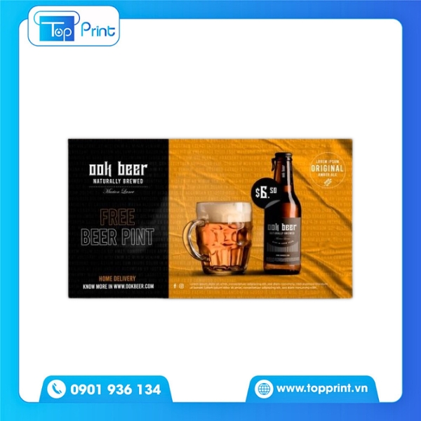 Mẫu card visit quán nhậu đẹp, chuyên nghiệp và thu hút khách