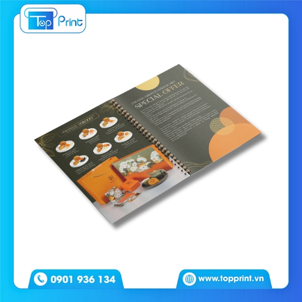 Thiết kế bìa catalogue bánh trung thu sang trọng