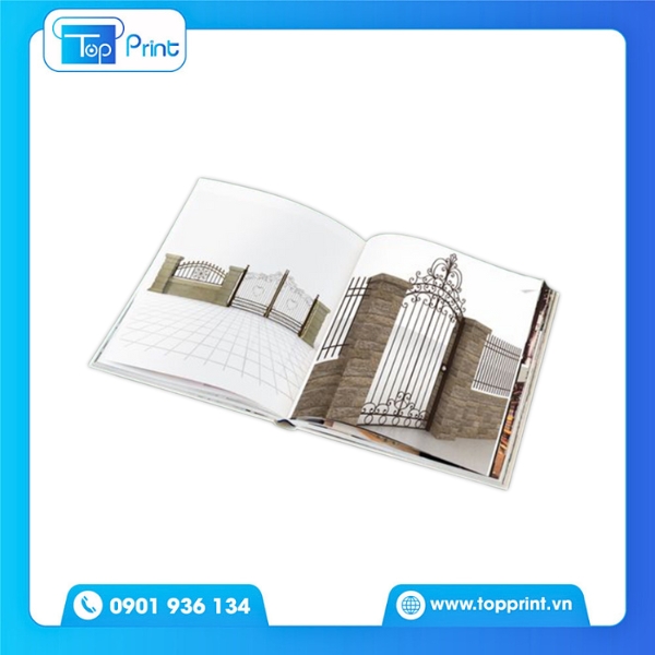 Thiết kế bìa catalogue cửa sắt sang trọng, bắt mắt