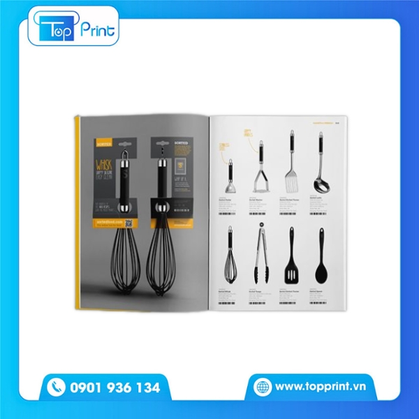 In catalogue đồ gia dụng số lượng ít tại Topprint