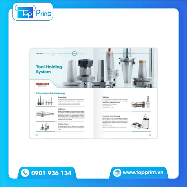 Mẫu in catalogue đồ gia dụng sử dụng giấy mỹ thuật