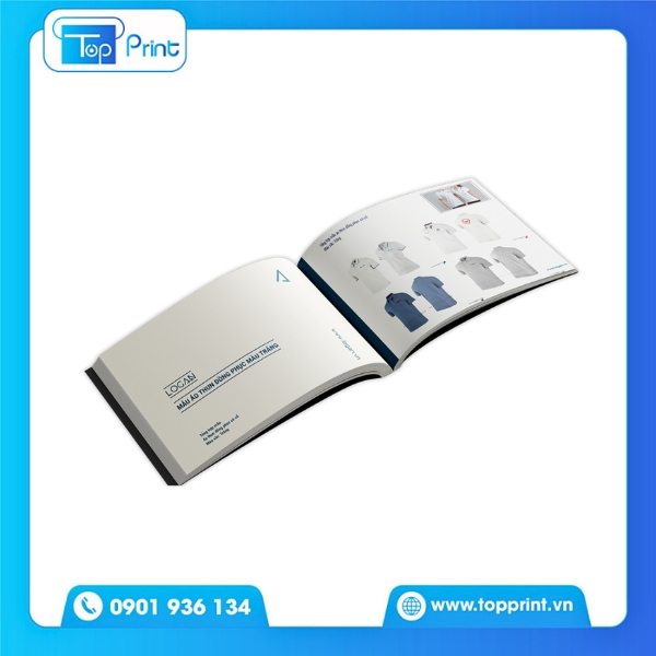 Catalogue đồng phục chụp kèm mẫu vải & đồng phục thật