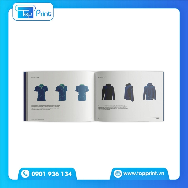 Ảnh catalogue đồng phục sử dụng trong buổi tư vấn khách hàng