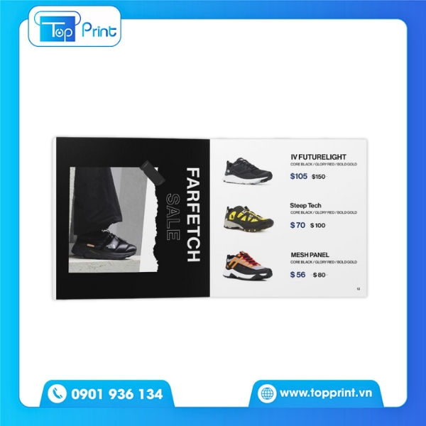 In catalogue giày số lượng ít – chất lượng cao