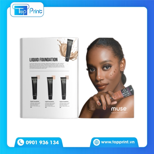 In voucher qu&agrave; tặng mỹ phẩm k&egrave;m hộp sang trọng