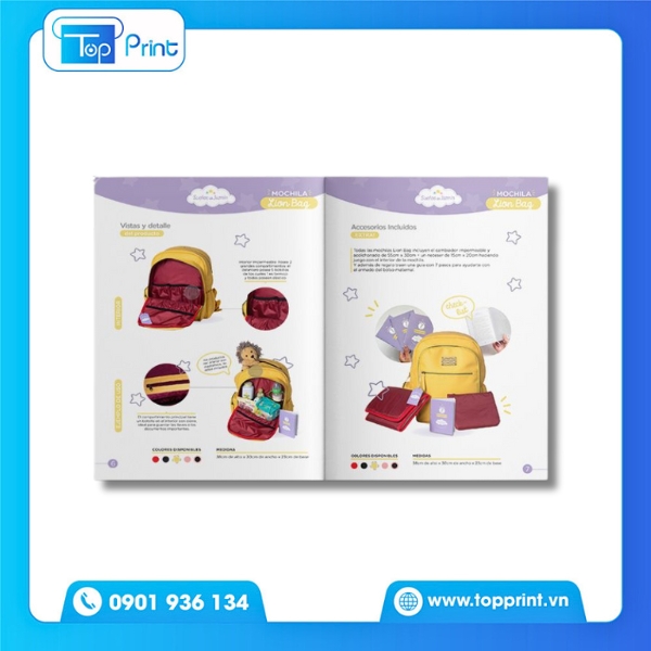 Catalogue túi xách ép kim logo thương hiệu